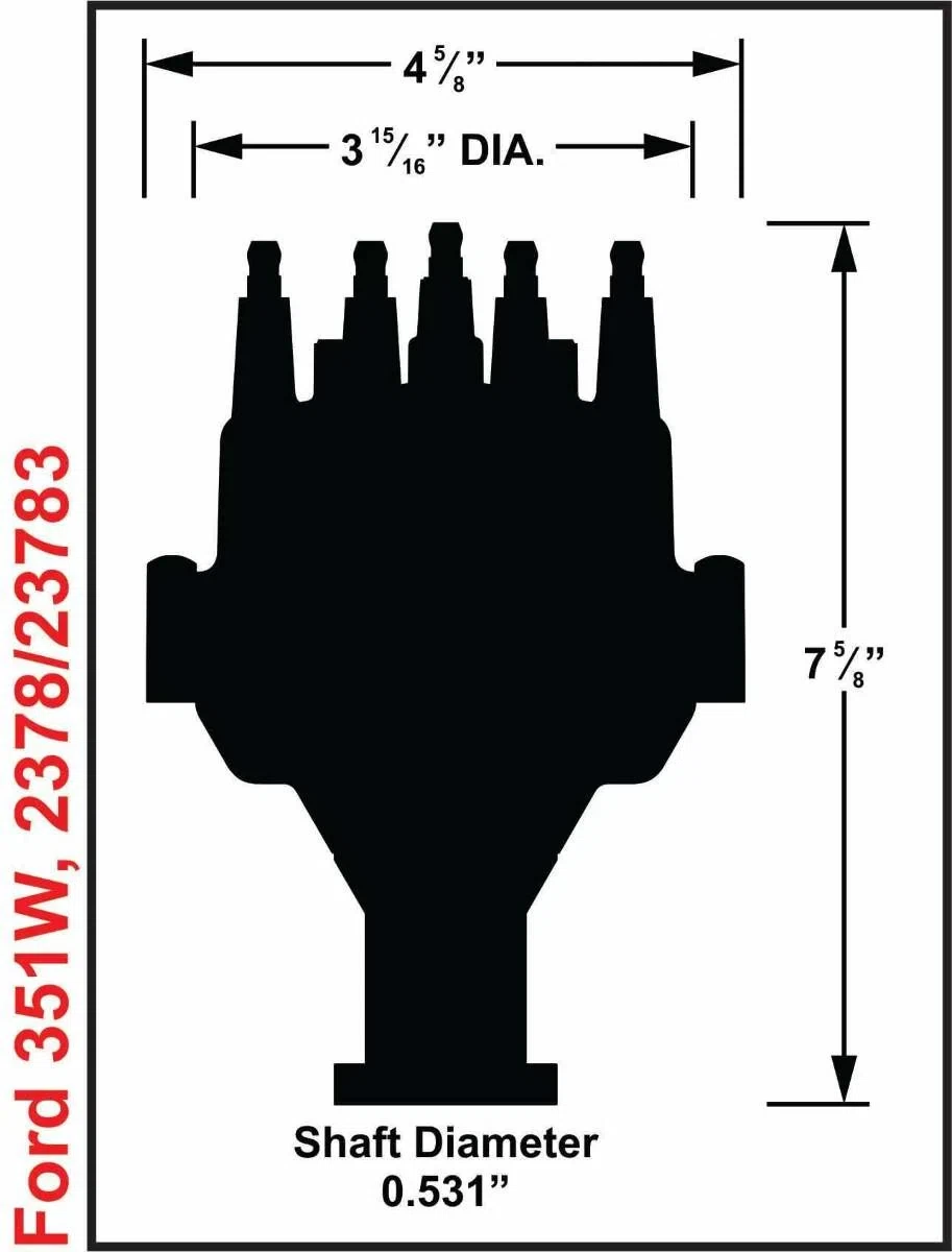 Ford 351W Dual Sync Distributor - 2378
